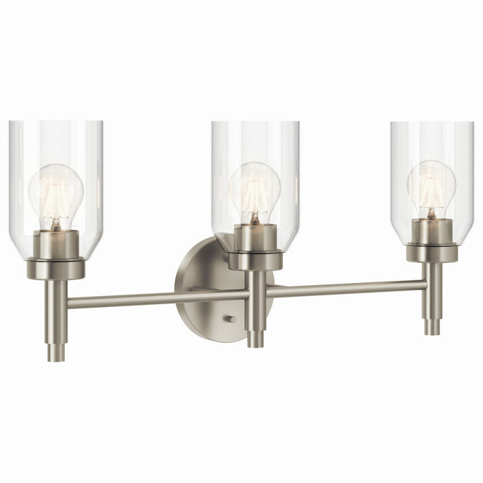 Kichler 55185NI Three Light Vanity, Brushed Nickel
