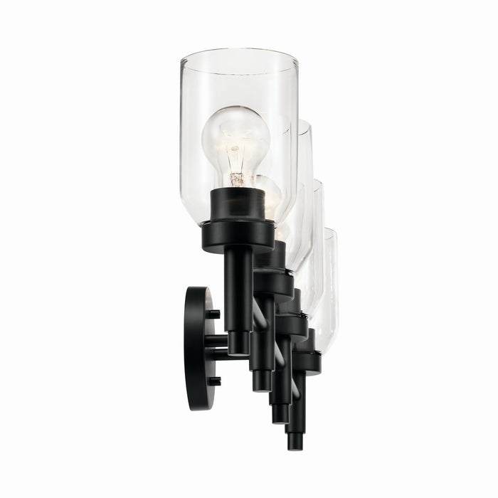 Kichler 55186BK Four Light Vanity, Black