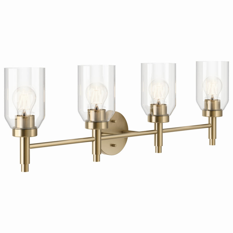 Kichler 55186CPZ Four Light Vanity, Champagne Bronze