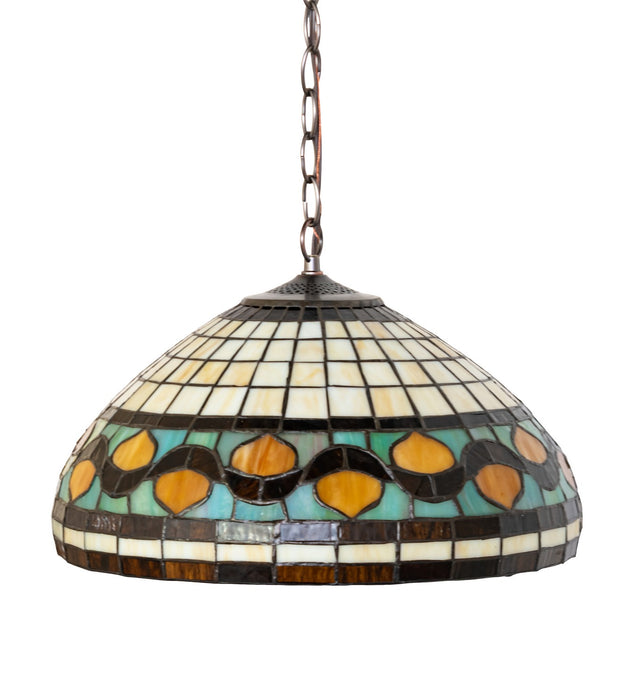 Meyda Tiffany 115270 Three Light Pendant, Bronze