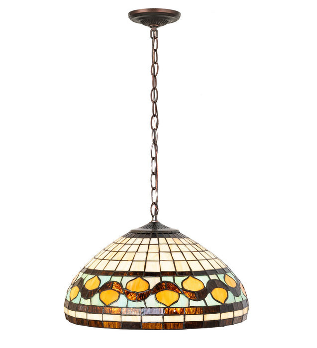 Meyda Tiffany 115270 Three Light Pendant, Bronze