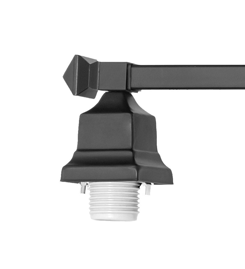 Meyda Tiffany 202358 Three Light Vanity Hardware, Solar Black