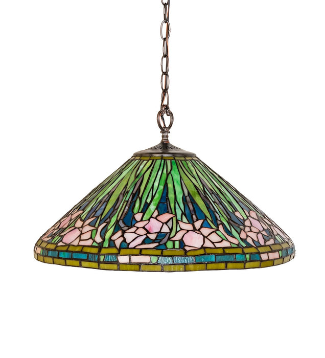 Meyda Tiffany 248353 One Light Pendant, Mahogany Bronze