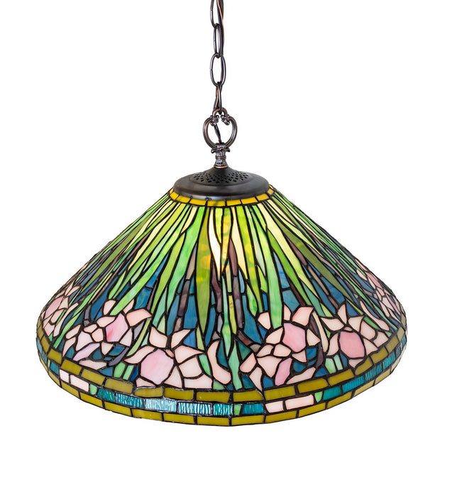 Meyda Tiffany 248353 One Light Pendant, Mahogany Bronze