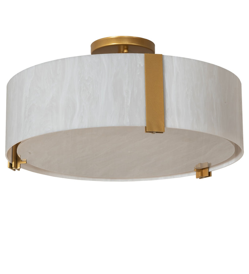 Meyda Tiffany 253766 LED Flushmount, Goldtastic