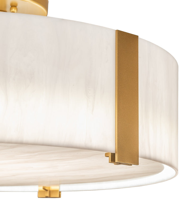 Meyda Tiffany 253766 LED Flushmount, Goldtastic