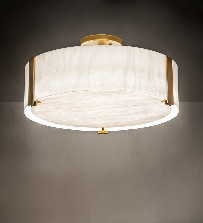Meyda Tiffany 253766 LED Flushmount, Goldtastic
