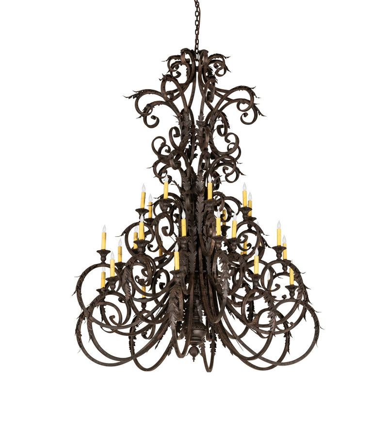Meyda Tiffany 269128 32 Light Chandelier, Coffee Bean & Cajun Spice