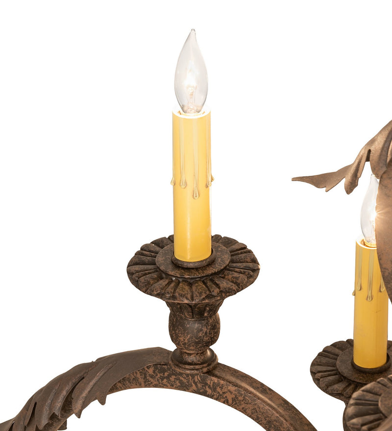Meyda Tiffany 269128 32 Light Chandelier, Coffee Bean & Cajun Spice
