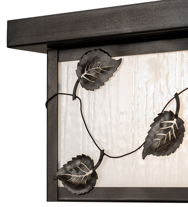Meyda Tiffany 269546 Two Light Flushmount, Craftsman Brown