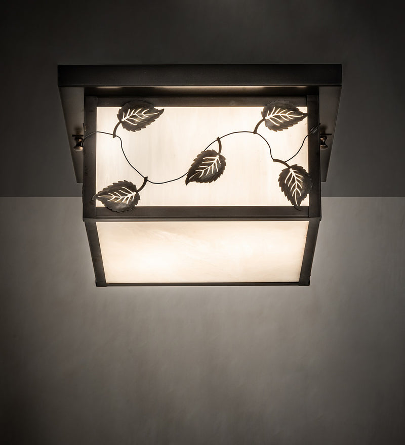 Meyda Tiffany 269546 Two Light Flushmount, Craftsman Brown