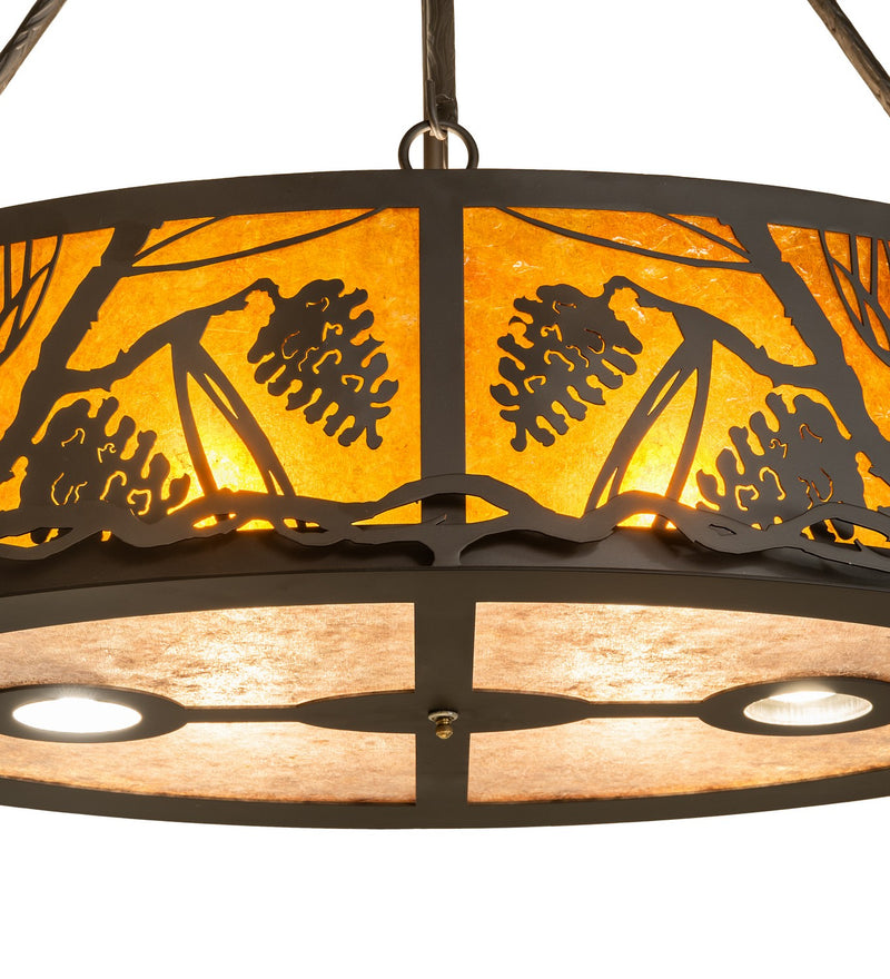 Meyda Tiffany 270266 Six Light Pendant, Oil Rubbed Bronze