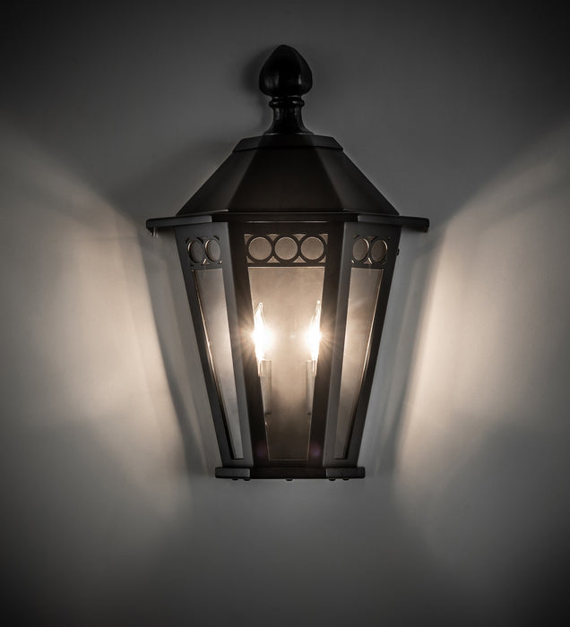 Meyda Tiffany 270595 Two Light Wall Sconce, Solar Black