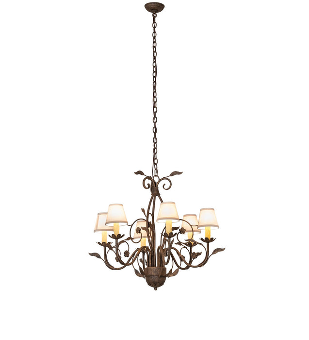 Meyda Tiffany 270774 Six Light Chandelier, Antiquity