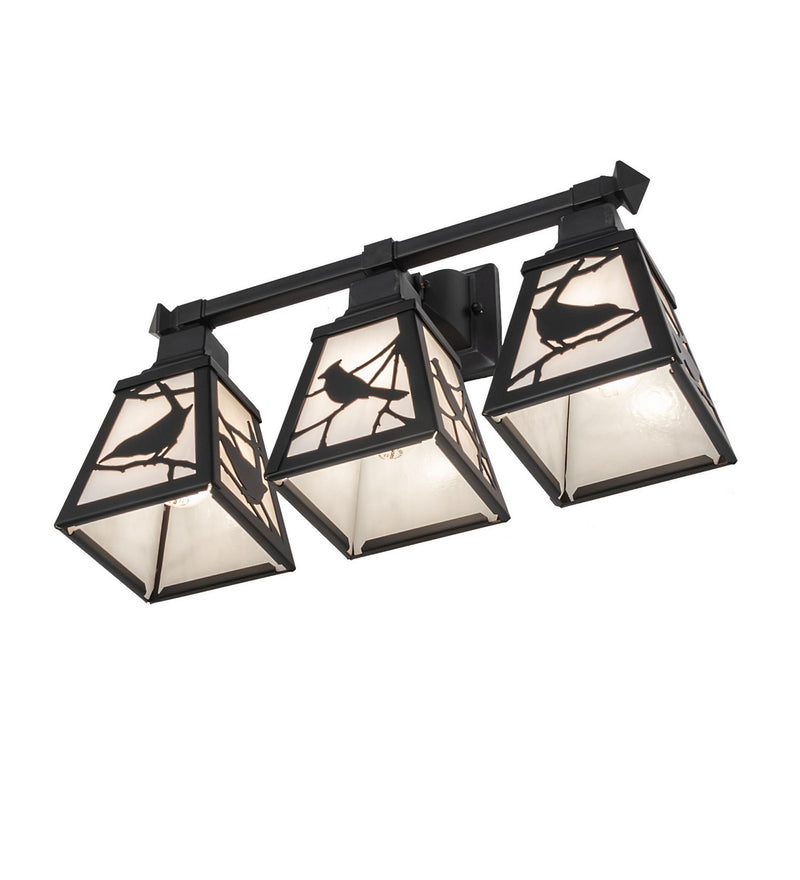 Meyda Tiffany 270880 Three Light Vanity, Solar Black