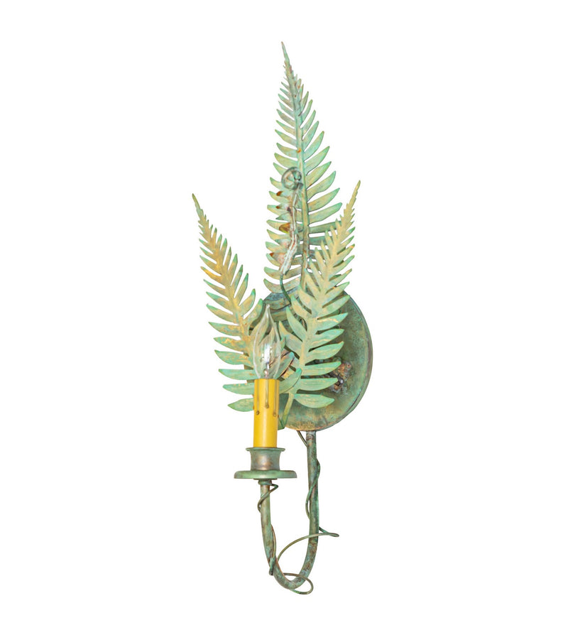 Meyda Tiffany 272214 One Light Wall Sconce, Verdigris On Brass