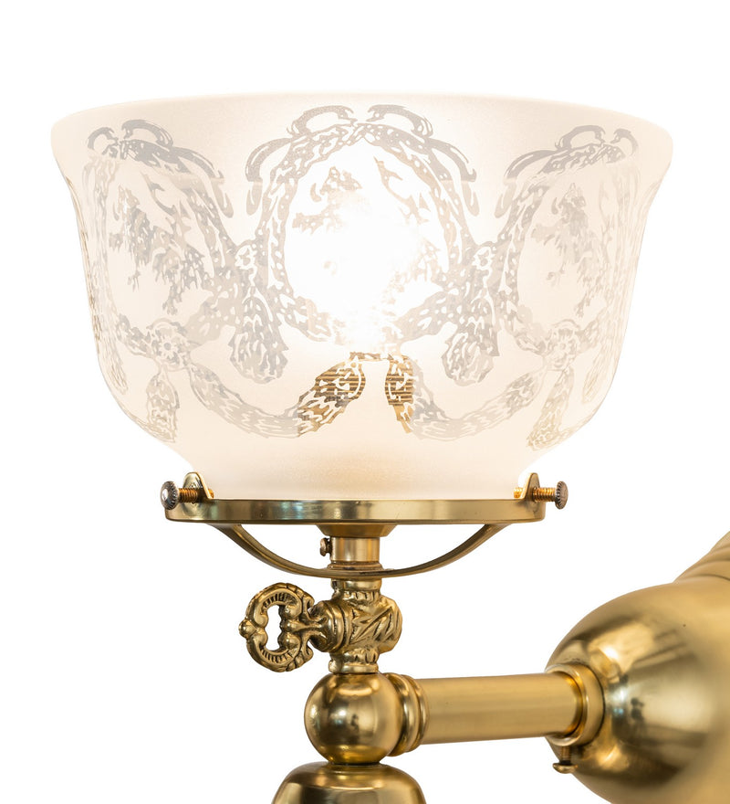 Meyda Tiffany 272416 Two Light Wall Sconce, Polished Brass