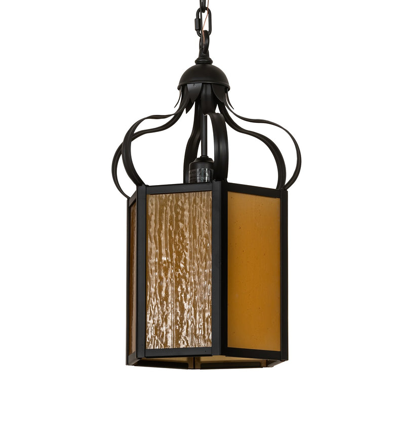Meyda Tiffany 272969 One Light Pendant, Solar Black