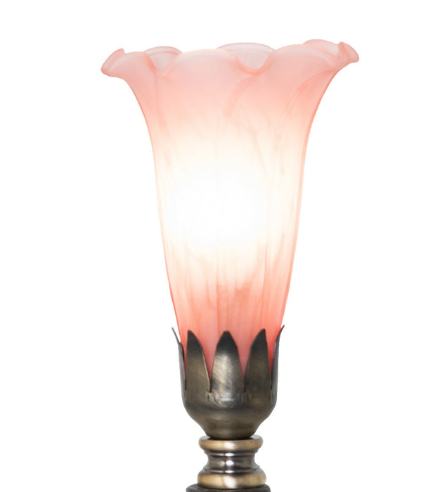 Meyda Tiffany 273025 One Light Mini Lamp, Antique Brass