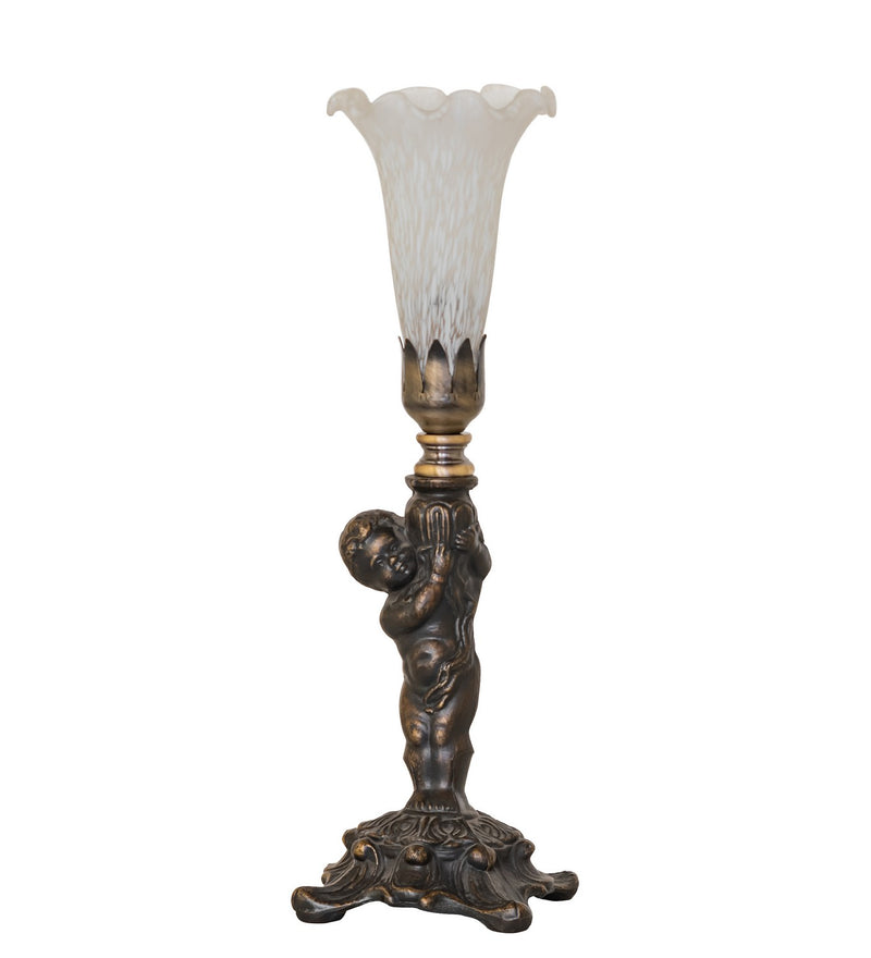 Meyda Tiffany 273026 One Light Mini Lamp, Antique Brass