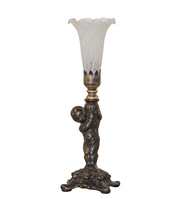 Meyda Tiffany 273026 One Light Mini Lamp, Antique Brass
