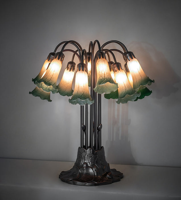 Meyda Tiffany 273100 12 Light Table Lamp, Mahogany Bronze