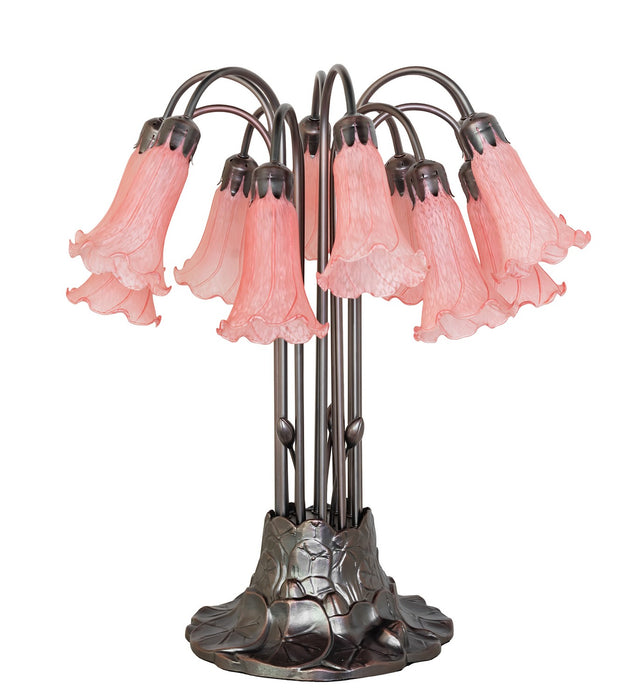 Meyda Tiffany 273101 12 Light Table Lamp, Mahogany Bronze