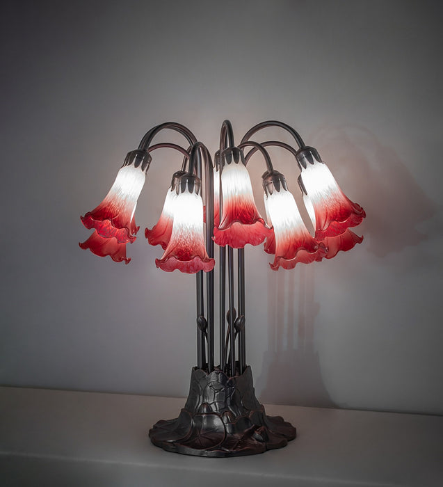 Meyda Tiffany 273102 12 Light Table Lamp, Mahogany Bronze