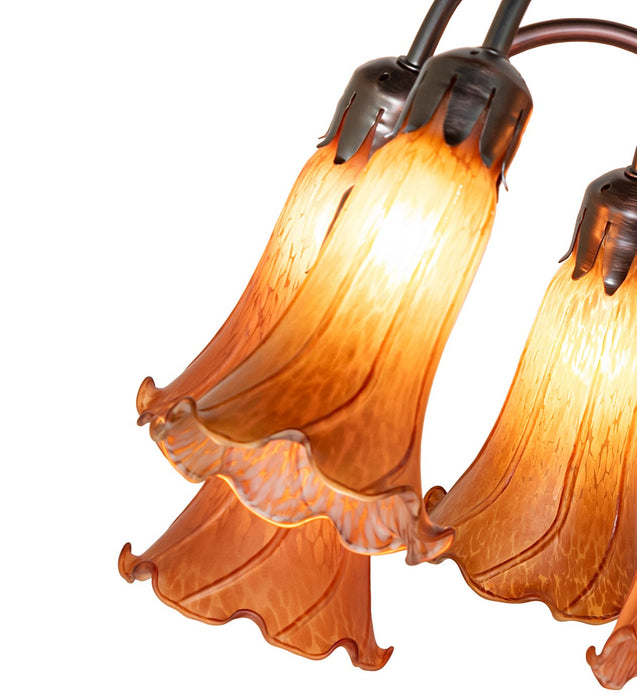 Meyda Tiffany 273103 12 Light Table Lamp, Mahogany Bronze