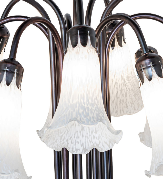 Meyda Tiffany 273105 12 Light Table Lamp, Mahogany Bronze