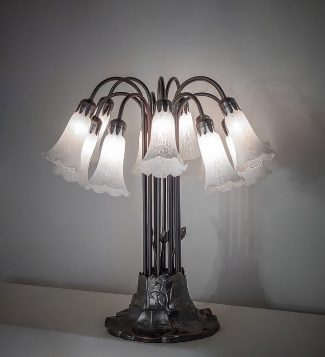 Meyda Tiffany 273105 12 Light Table Lamp, Mahogany Bronze