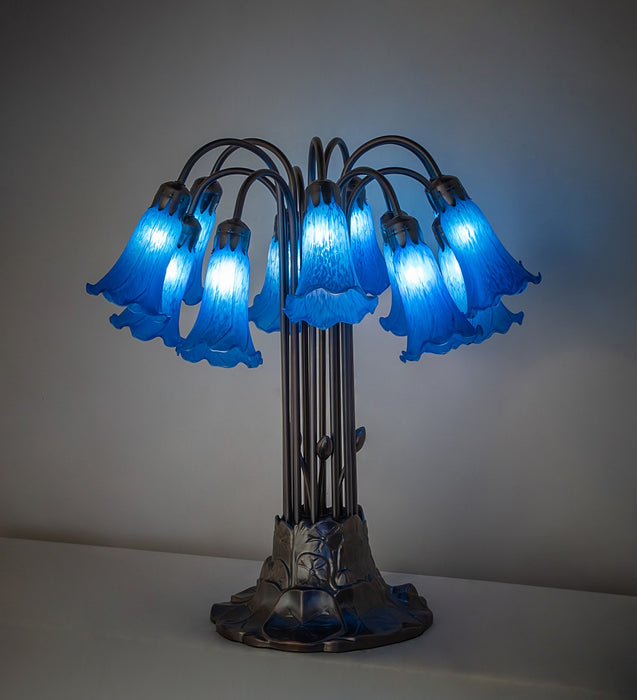 Meyda Tiffany 273106 12 Light Table Lamp, Mahogany Bronze