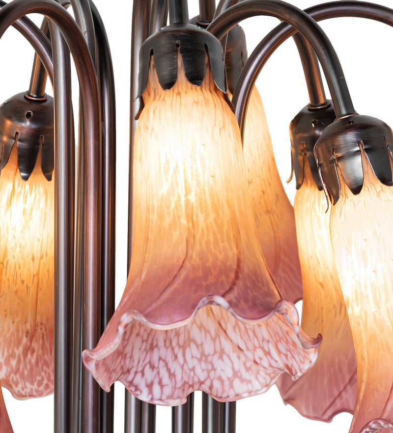 Meyda Tiffany 273108 12 Light Table Lamp, Mahogany Bronze