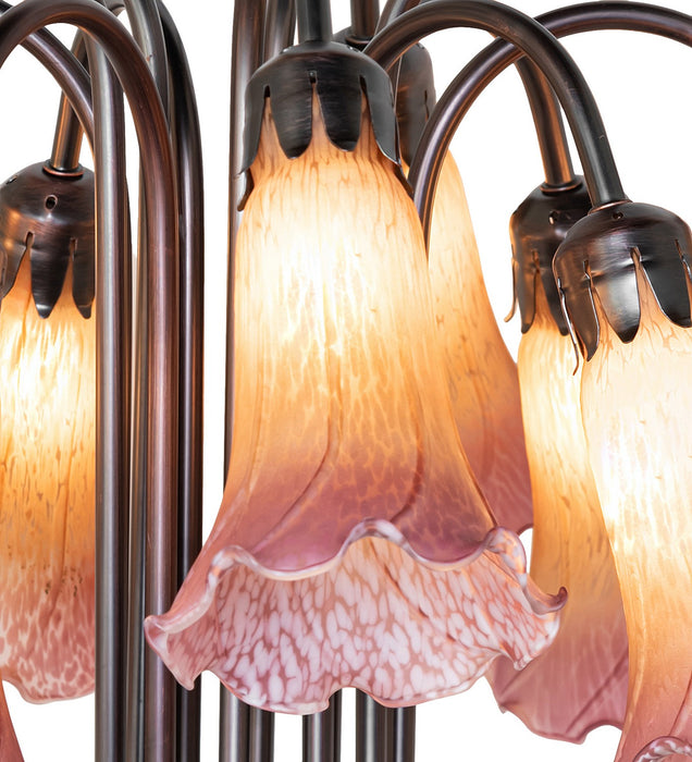 Meyda Tiffany 273108 12 Light Table Lamp, Mahogany Bronze
