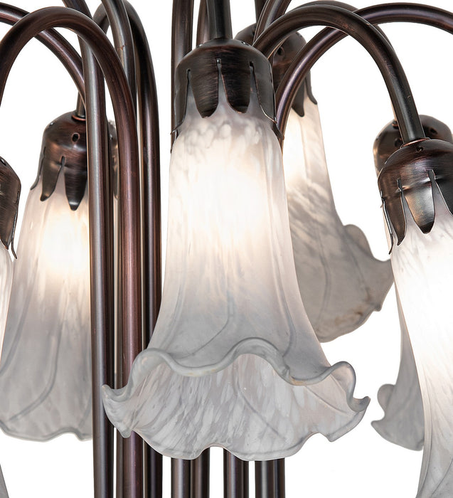 Meyda Tiffany 273415 12 Light Table Lamp, Mahogany Bronze