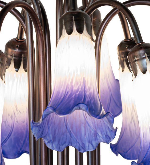 Meyda Tiffany 273426 12 Light Table Lamp, Mahogany Bronze