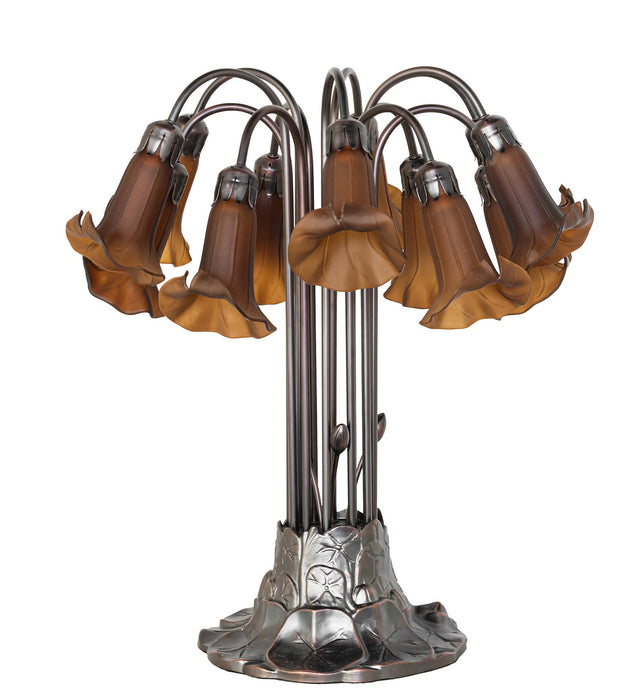 Meyda Tiffany 273788 12 Light Table Lamp, Mahogany Bronze