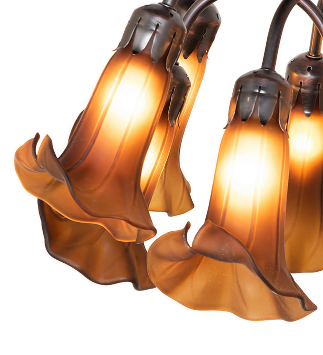 Meyda Tiffany 273788 12 Light Table Lamp, Mahogany Bronze