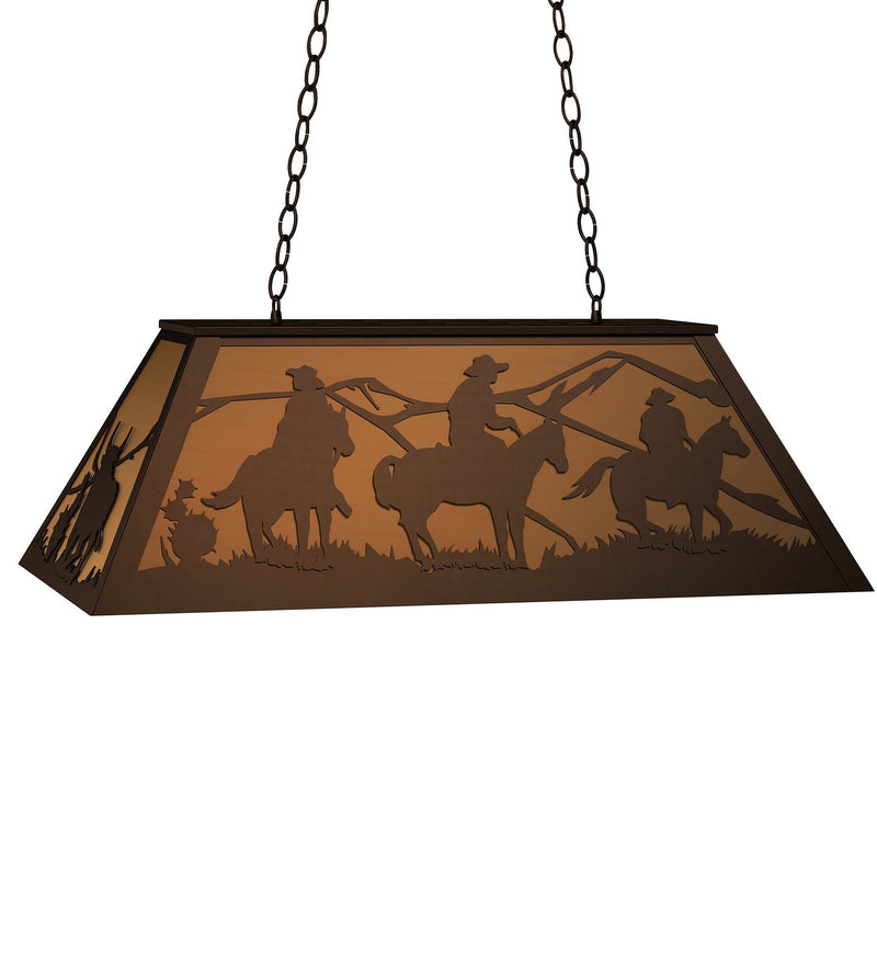 Meyda Tiffany 274122 Six Light Pendant, Timeless Bronze