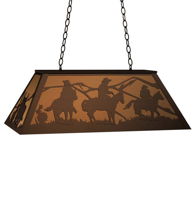 Meyda Tiffany 274122 Six Light Pendant, Timeless Bronze
