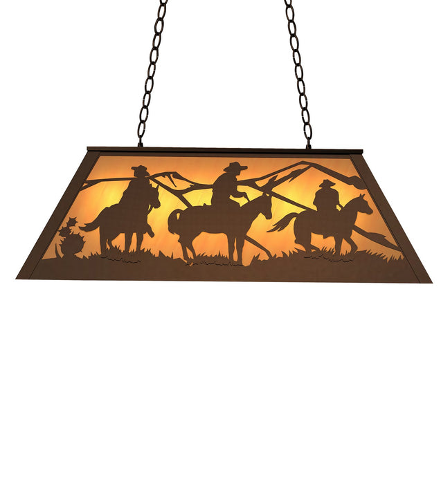 Meyda Tiffany 274122 Six Light Pendant, Timeless Bronze