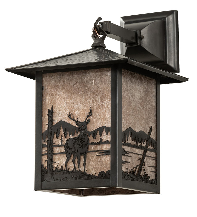 Meyda Tiffany 39863 One Light Wall Sconce, Craftsman Brown