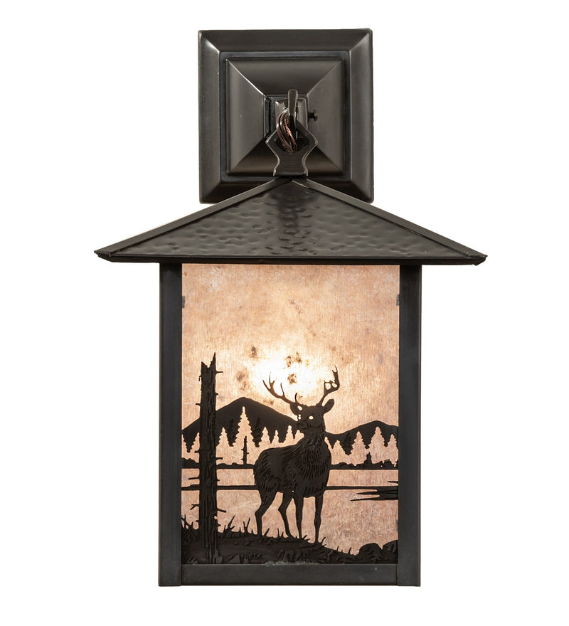 Meyda Tiffany 39863 One Light Wall Sconce, Craftsman Brown