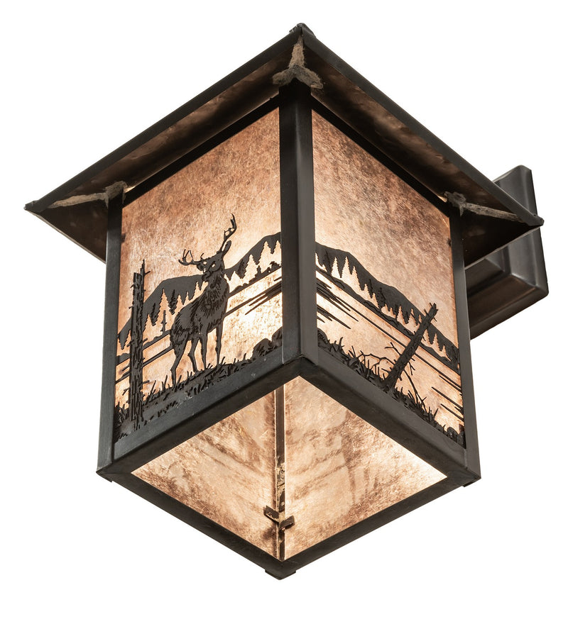 Meyda Tiffany 39863 One Light Wall Sconce, Craftsman Brown