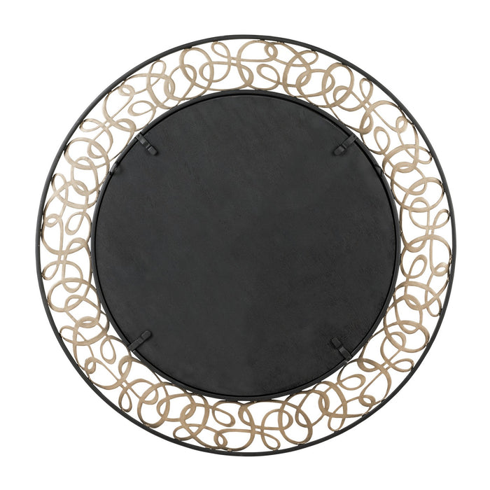 Varaluz 381MI33MBAR Mirror, Matte Black/Artifact