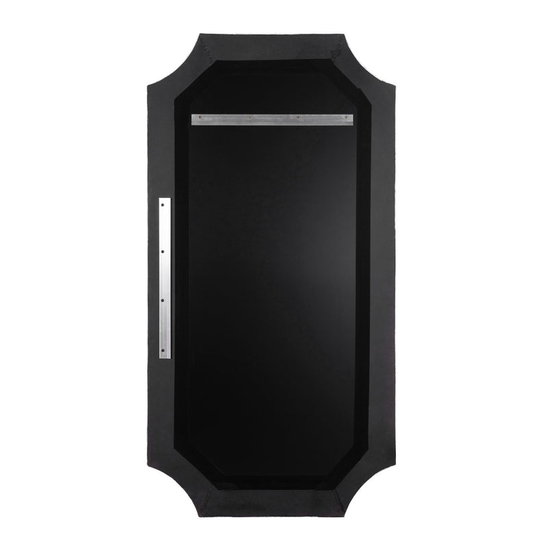 Varaluz 449MI28A Wall Mirror, Cerused Black/Weathered Brass