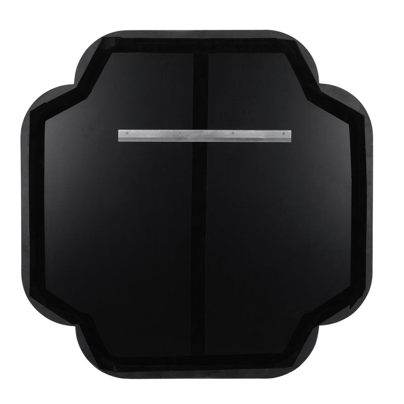 Varaluz 455MI36A Wall Mirror, Dark Blue Grasscloth/Weathered Brass