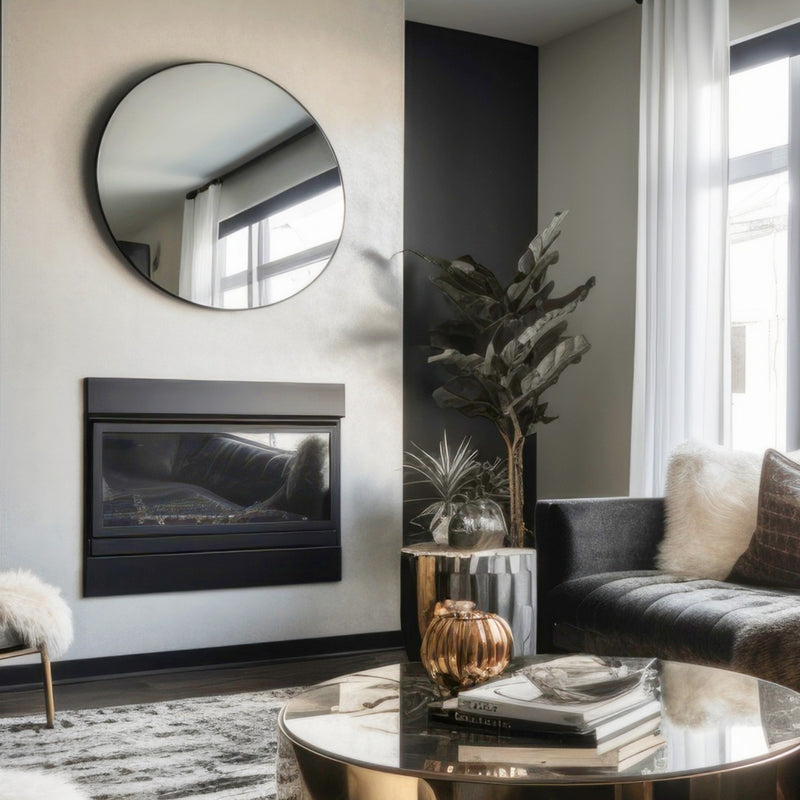 Varaluz 458MI40BL Mirror, Black