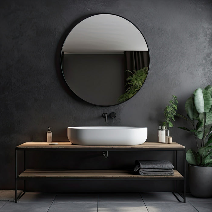 Varaluz 458MI50BL Mirror, Black