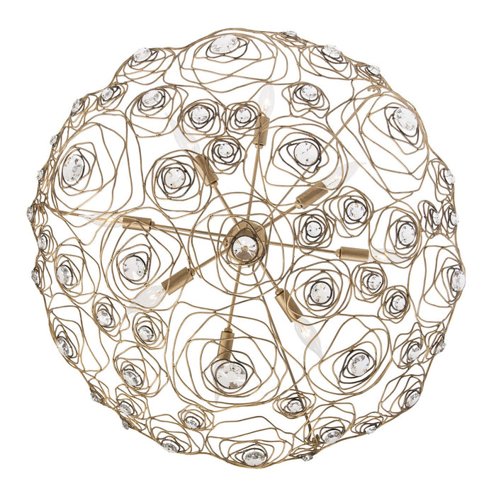 Varaluz 500P08HGOB Eight Light Pendant, Havana Gold Ombre
